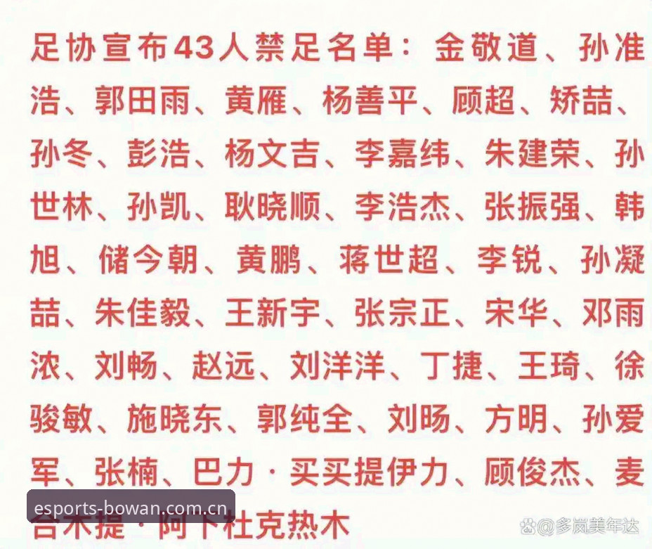 中国足协第三批禁足名单解读教程——博万体育平台深度分析操作指南